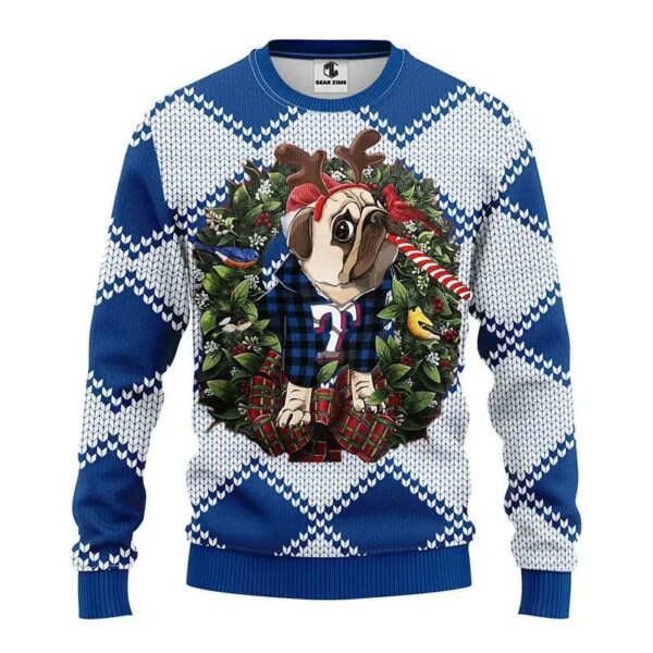 Texas Rangers Pub Dog Ugly Christmas Sweater