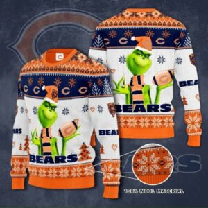 The Grinch Chicago Bears Ugly Christmas sweater