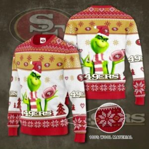 The Grinch San Francisco 49ers Ugly Christmas sweater