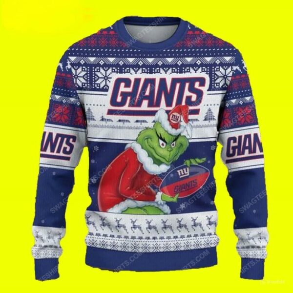 The Grinch Stolen New York Giants Ugly Christmas Sweater