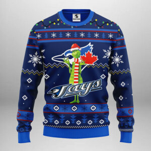 Toronto Blue Jays Funny Grinch Ugly Christmas Sweater 1.jpeg