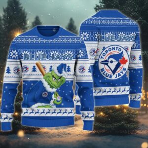 Toronto Blue Jays Grinch Stolen Ugly Christmas Sweater