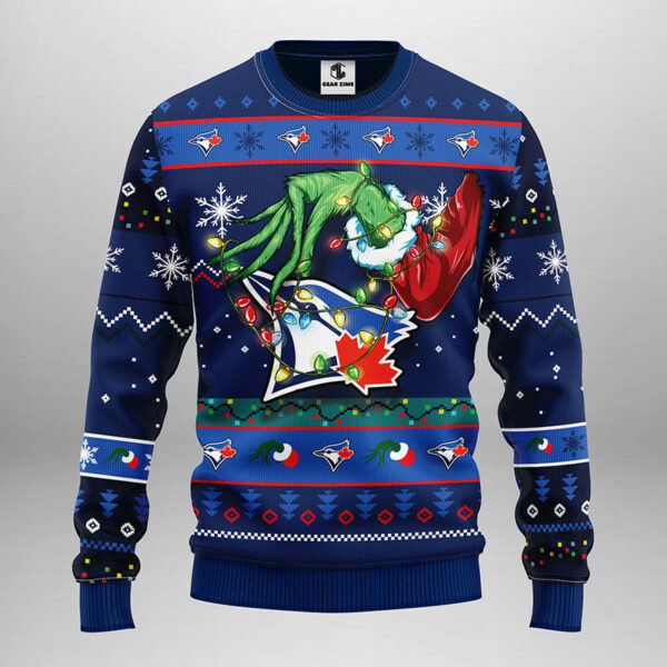 Toronto Blue Jays Grinch Ugly Christmas Sweater 1.jpeg