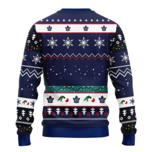 Toronto Maple Leafs 12 Grinch Xmas Day Ugly Christmas Sweater 2.jpeg