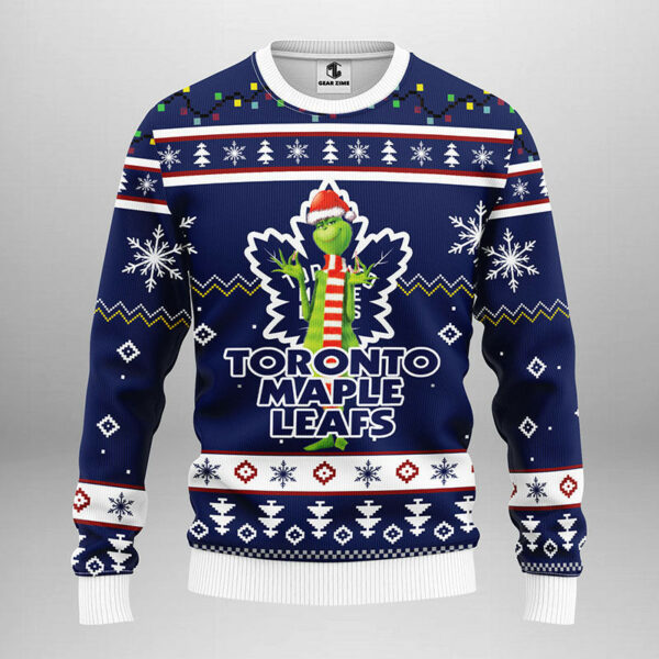 Toronto Maple Leafs Funny Grinch Ugly Christmas Sweater 1.jpeg