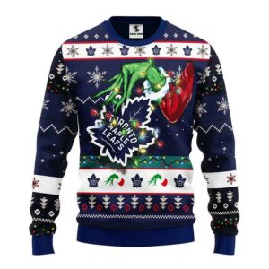 Toronto Maple Leafs Grinch Ugly Christmas Sweater