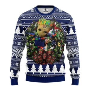 Toronto Maple Leafs Groot Hug Ugly Christmas Sweater