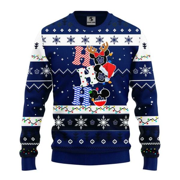 Toronto Maple Leafs Hohoho Ugly Christmas Sweater