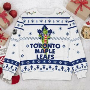 Toronto Maple Leafs NHL Grinch Ugly Christmas Sweater