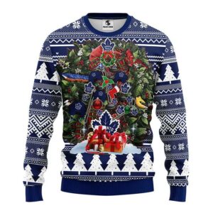 Toronto Maple Leafs Tree Christmas Ugly Sweater