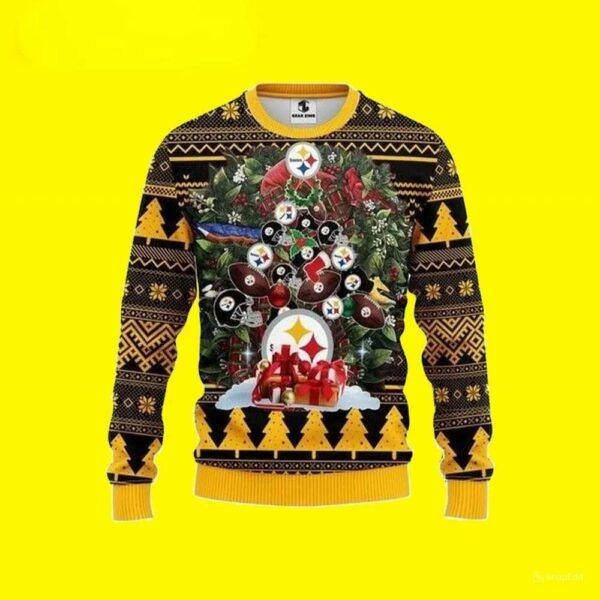 Tree Christmas Pittsburgh Steelers Ugly Christmas Sweater