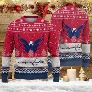 Washington Capitals Big Logo Ugly Christmas Sweater