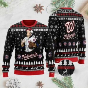 Washington Nationals Mascot Ugly Christmas Sweater