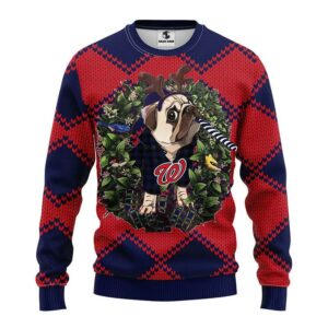 Washington Nationals Pub Dog Ugly Christmas Sweater