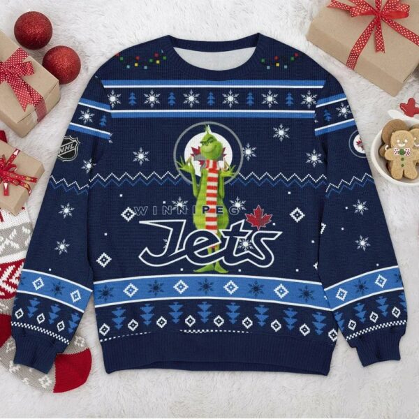 Winnipeg Jets NHL Grinch Ugly Christmas Sweater