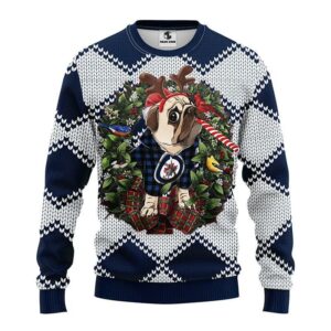 Winnipeg Jets Pub Dog Ugly Christmas Sweater