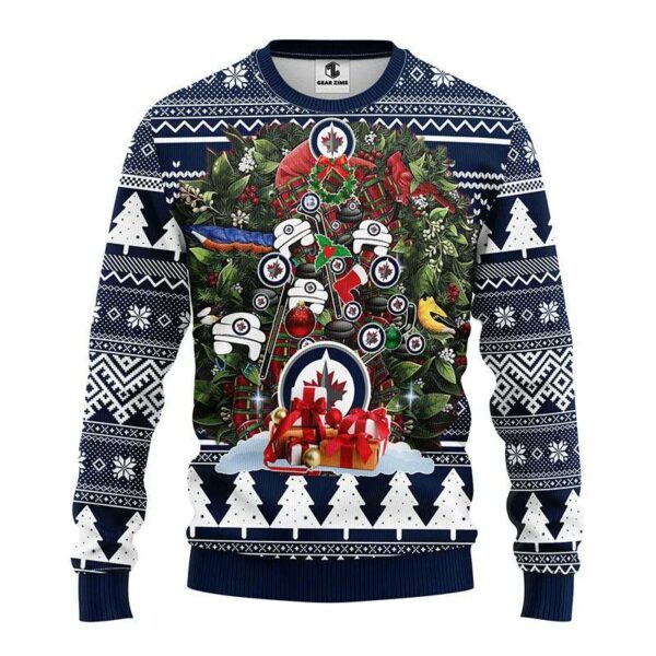 Winnipeg Jets Tree Christmas Ugly Sweater