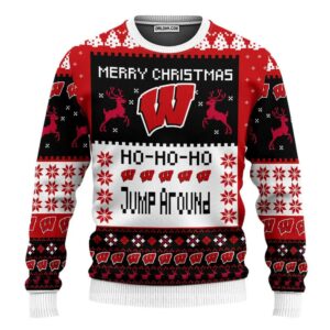 Wisconsin Badgers Merry Christmas Ugly Christmas Sweater