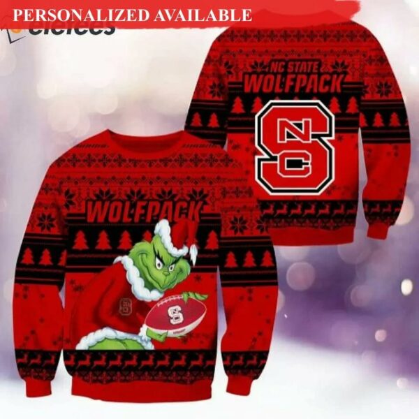 Wolfpack Grinch Ugly Christmas Sweater