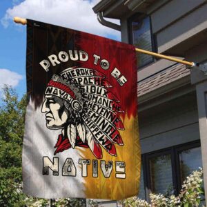 native american flag proud to be cherokee native thh3252fv1