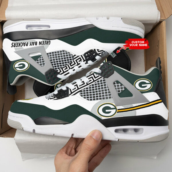 ideafootwear green bay packers aj4 sneakers shoes for men and women 1669 rwlc7.jpg