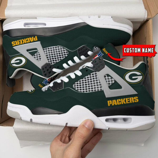 ideafootwear green bay packers aj4 sneakers shoes for men and women 2032 j5y9a.jpg