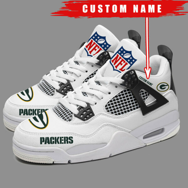 ideafootwear green bay packers aj4 sneakers shoes for men and women 5352 osvsy.jpg