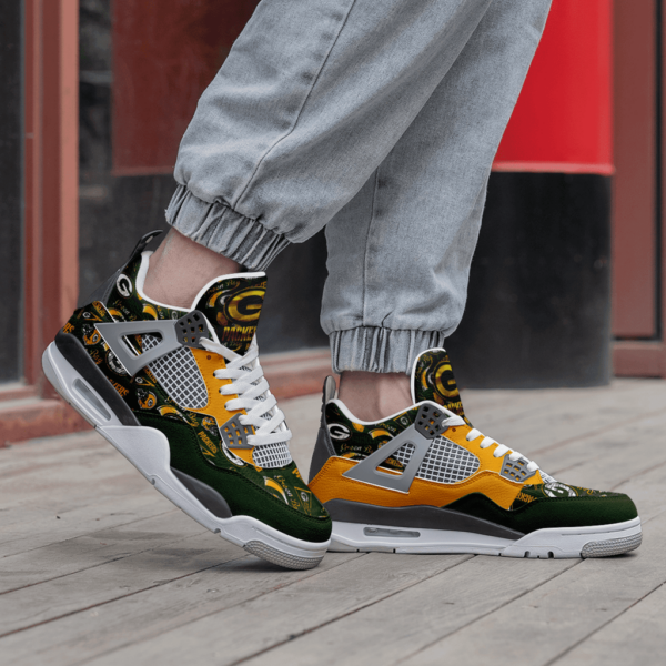 ideafootwear green bay packers aj4 sneakers shoes for men and women 7900 2yvnn.png