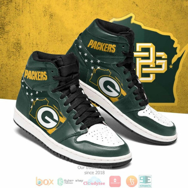 ideafootwear green bay packers nfl aj1 high sneakers shoes for men and women 2995 sxd7n.jpg