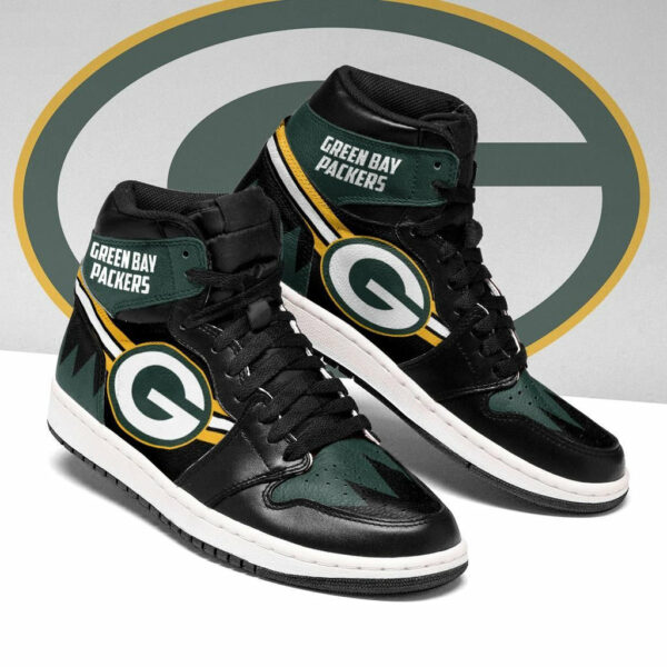 ideafootwear green bay packers nfl aj1 high sneakers shoes for men and women 7757 oqysg.jpg