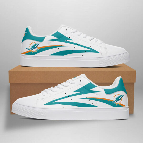 ideafootwear miami dolphins skate stan shoes sneakes for men and women 7567 qo3ss.jpg