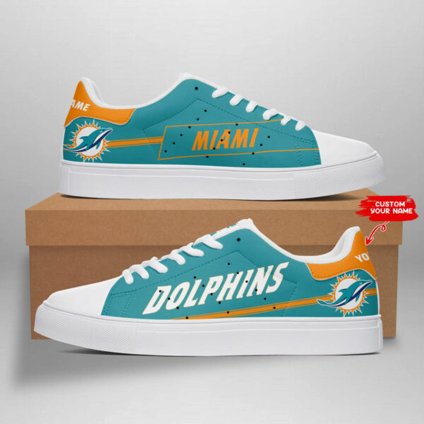 ideafootwear miami dolphins skate stan shoes sneakes for men and women 8774 doc5i.jpg