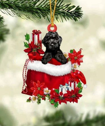 Cavapoo In Gift Bag Christmas Ornament, Christmas Gift, Christmas Tree Decorations, Christmas Ornament 2023