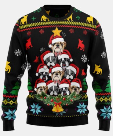 French Bulldog Ht92804 Ugly Sweater - Christmas sweater gift