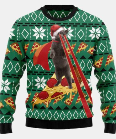 Funny Cat Ugly Sweater - Christmas sweater gift