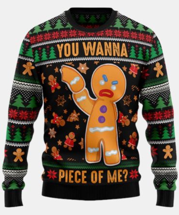 Gingerbread Man Ugly Sweater - Christmas sweater gift