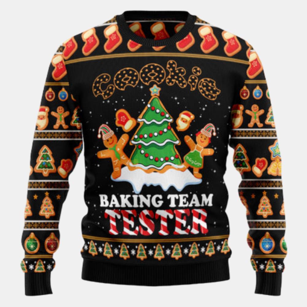 Gingerbread Tester Ugly Sweater - Christmas sweater gift