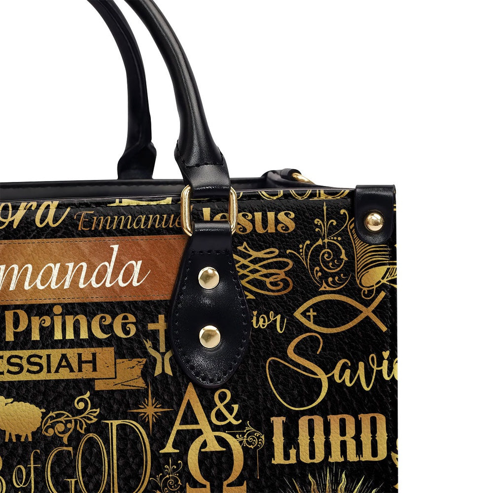 Personalized Christian Leather Bag, Lamb Of God Leather Handbag, Faith Handbag - Image 4