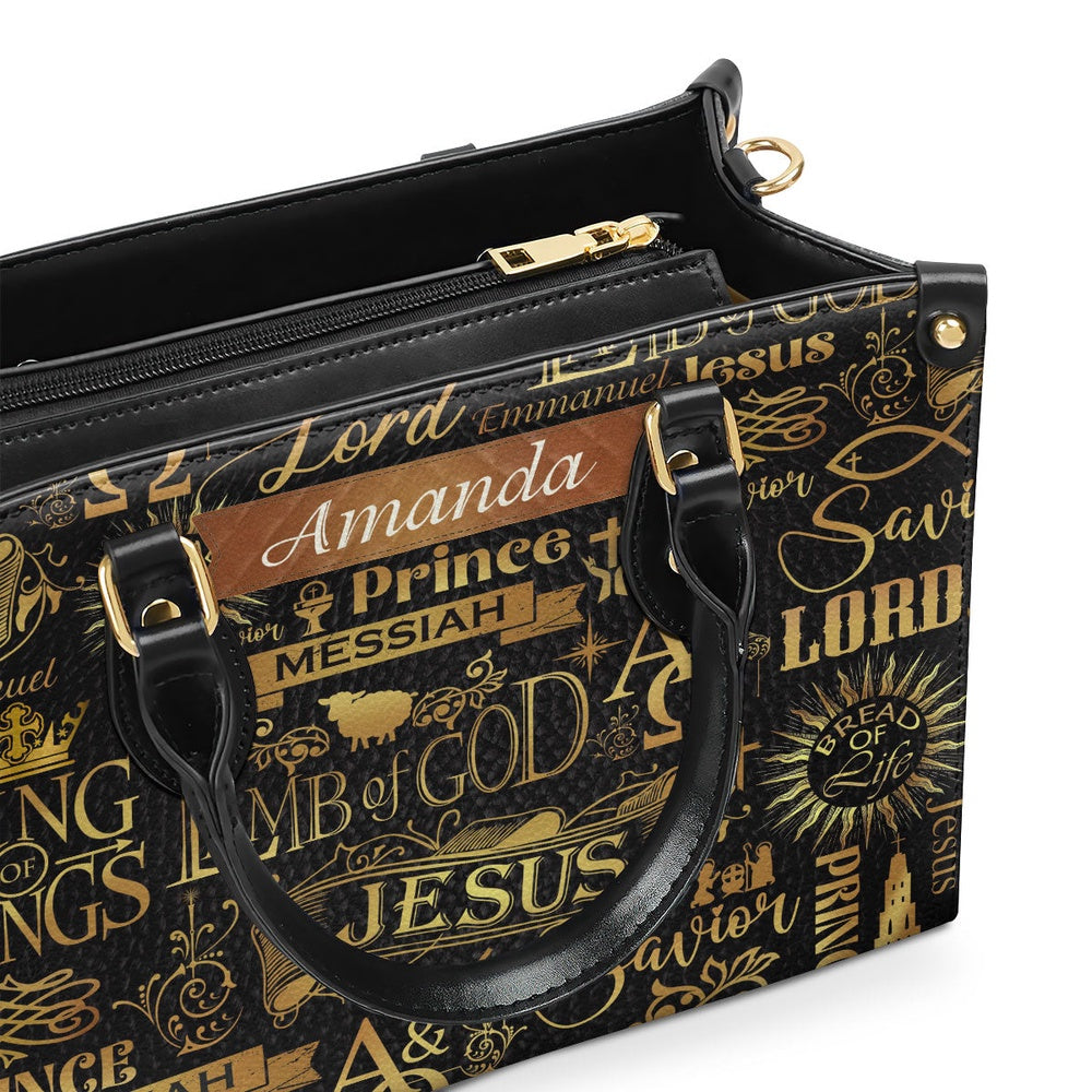 Personalized Christian Leather Bag, Lamb Of God Leather Handbag, Faith Handbag - Image 5