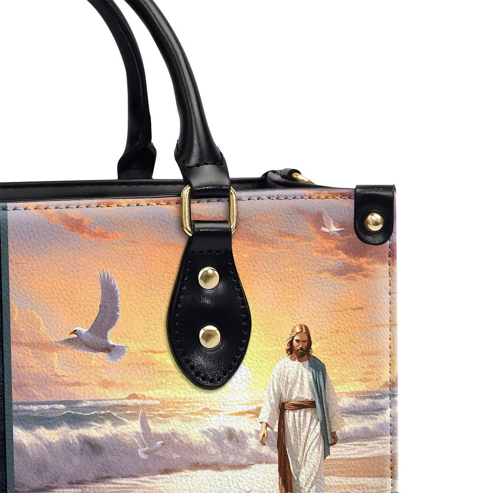Personalized Christian Leather Bag, Trust in the Lord Leather Handbag, Faith Handbag - Image 4