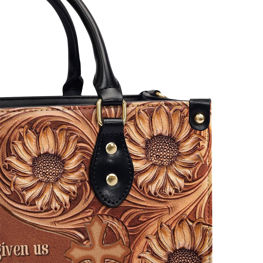 Personalized Christian Leather Bag, Unique Personalized Cross Leather Handbag - For God Has Given Us A Spirit Of Power And Of Love, Faith Handbag - Image 4