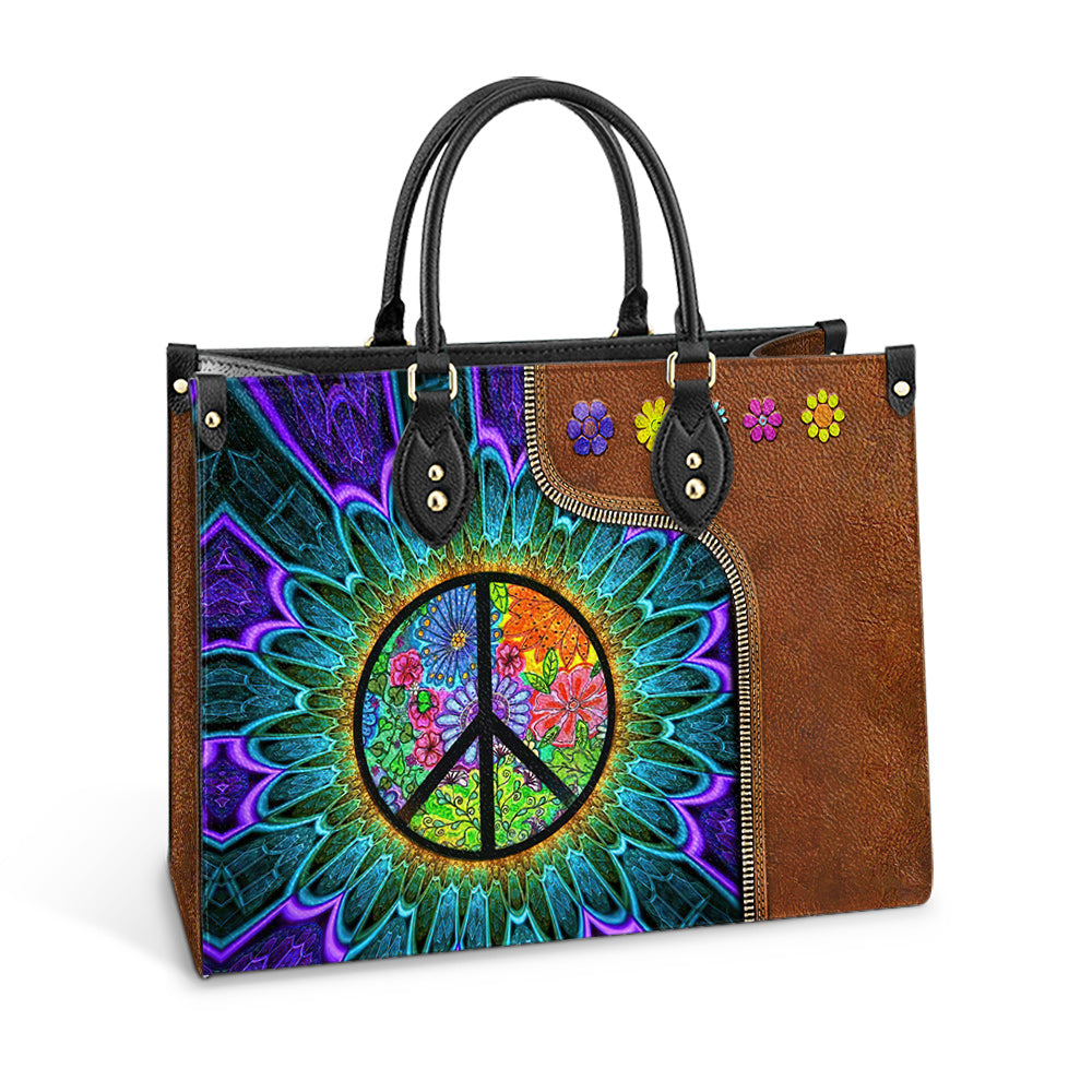 Personalized Hippie Soul 1 Leather Bag, Women's Pu Leather Bag, Best Mother's Day Gifts - Image 5