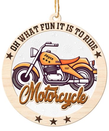 Personalized Motorcycle Christmas Ornament, Sports Christmas Ornament, Christmas Tree Ornaments