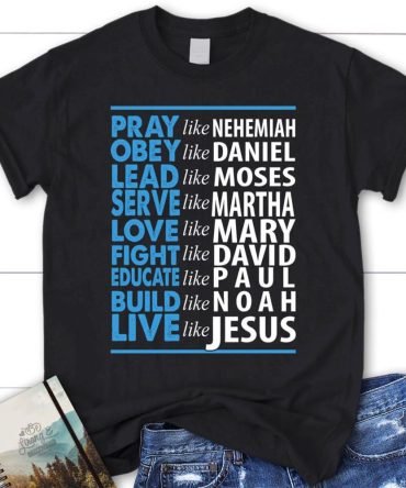 Pray Like Nehemiah Educate Like Paul Build Like Noad T Shirt, Blessed T Shirt, Bible T shirt, T shirt Women