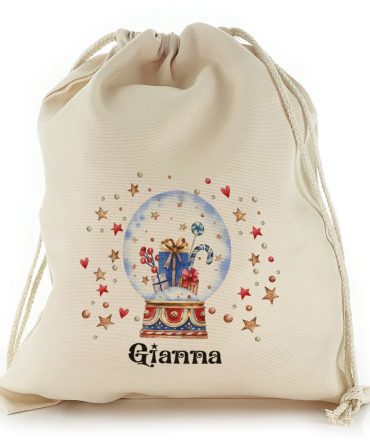 Present Snow Globe Christmas Sack, Gift For Chidren, Christmas Bag Gift, Christmas Gift 2023