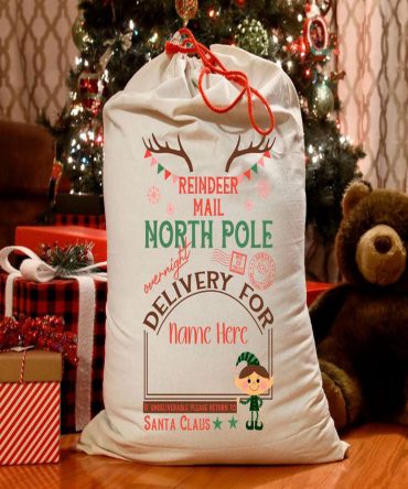 Reindeer Mail with Elf Christmas Sack, Gift For Chidren, Christmas Bag Gift, Christmas Gift 2023