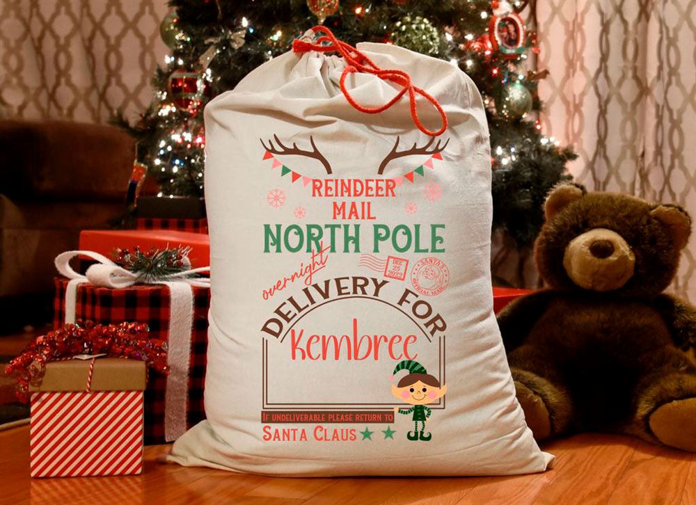 Reindeer Mail with Elf Christmas Sack, Gift For Chidren, Christmas Bag Gift, Christmas Gift 2023 - Image 2