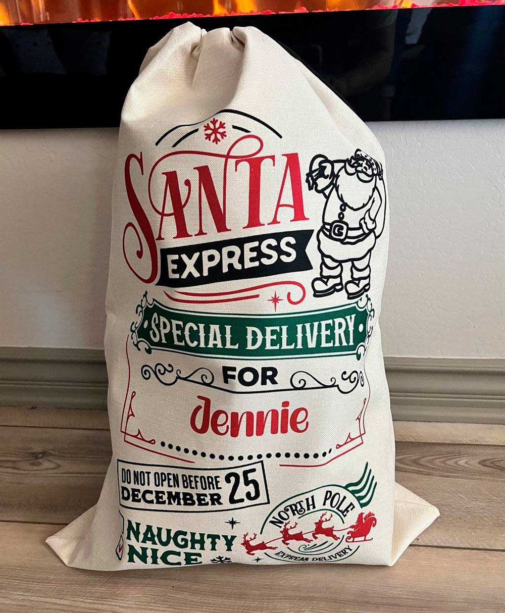 Santa Express Christmas Sack, Gift For Chidren, Christmas Bag Gift, Christmas Gift 2023 - Image 2