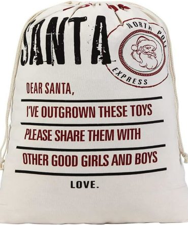 Santa North Pole Christmas Sack, Gift For Chidren, Christmas Bag Gift, Christmas Gift 2023