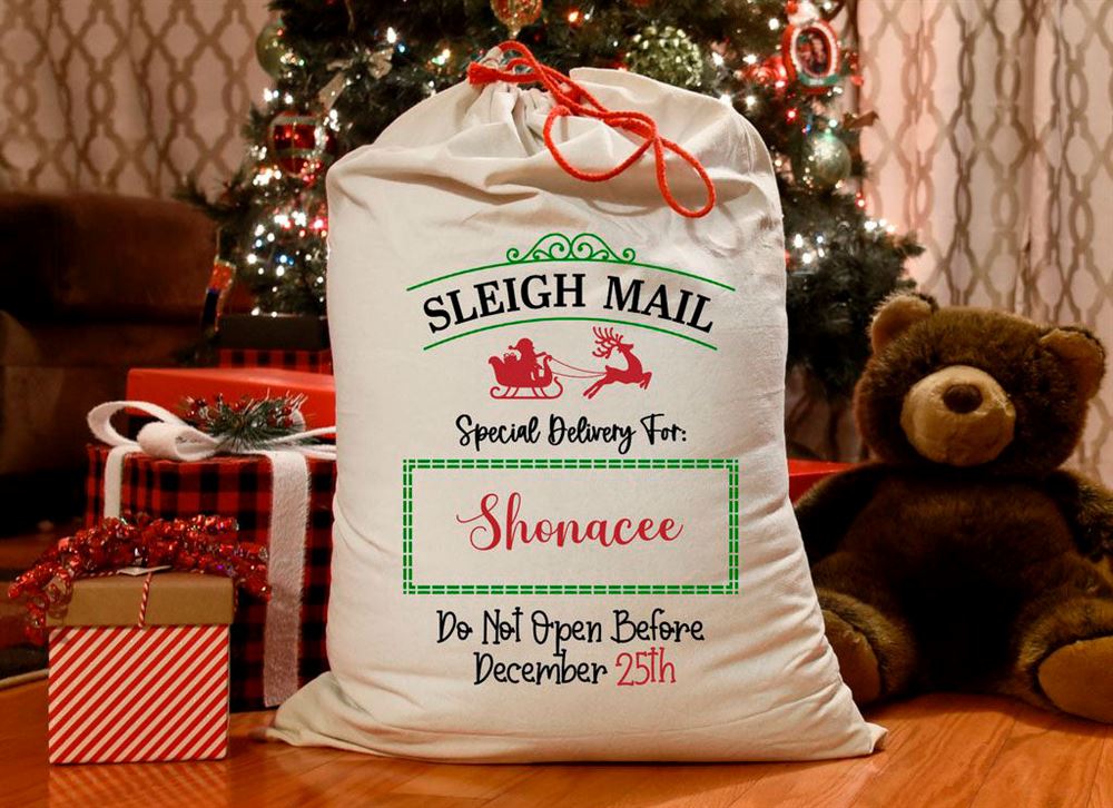 Sleigh Mail Christmas Sack, Gift For Chidren, Christmas Bag Gift, Christmas Gift 2023 - Image 2